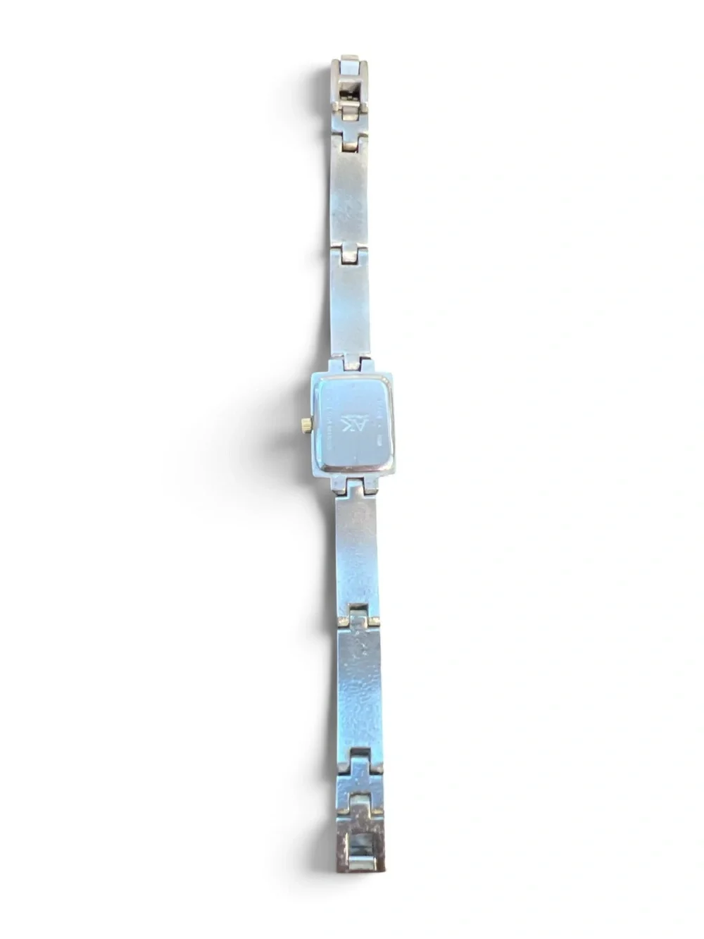 Anne Klein Two Tone Rectangular Watch Silver Gold Roman Numeral Bracelet